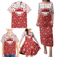 Greenland Christmas Family Matching Puletasi and Hawaiian Shirt Land of Ice Heart of Fire - Wonder Print Shop