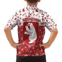 Greenland Christmas Family Matching Summer Maxi Dress and Hawaiian Shirt Land of Ice Heart of Fire - Wonder Print Shop