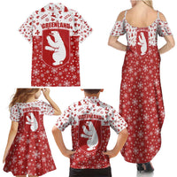 Greenland Christmas Family Matching Summer Maxi Dress and Hawaiian Shirt Land of Ice Heart of Fire - Wonder Print Shop