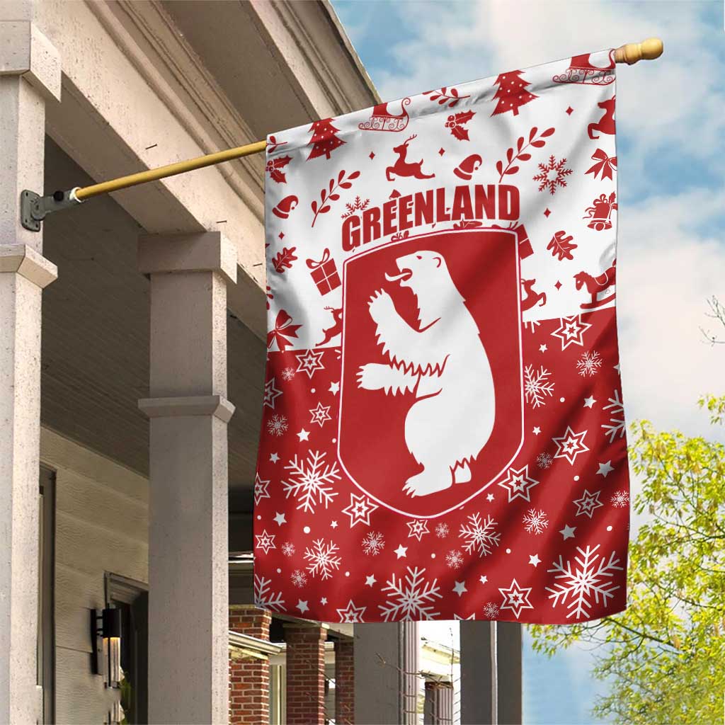 Greenland Christmas Garden Flag Land of Ice Heart of Fire - Wonder Print Shop