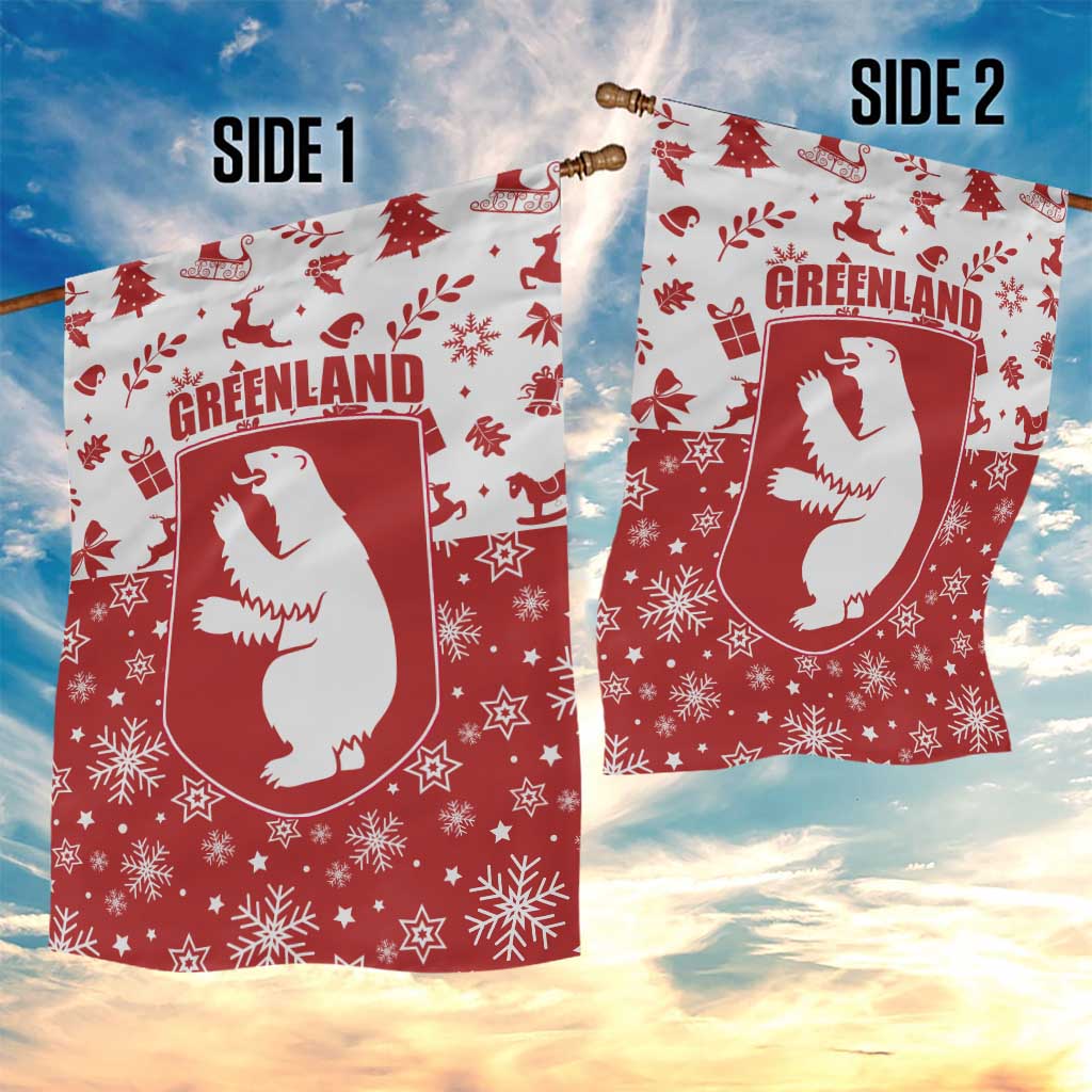 Greenland Christmas Garden Flag Land of Ice Heart of Fire - Wonder Print Shop