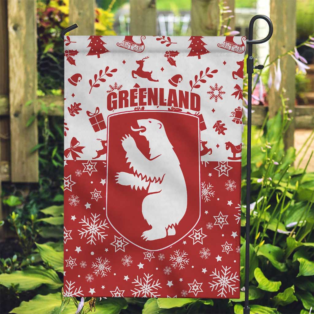 Greenland Christmas Garden Flag Land of Ice Heart of Fire - Wonder Print Shop