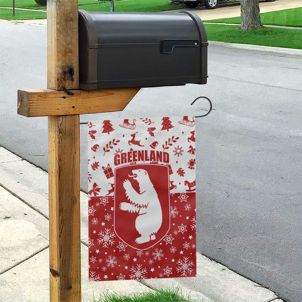 Greenland Christmas Garden Flag Land of Ice Heart of Fire - Wonder Print Shop