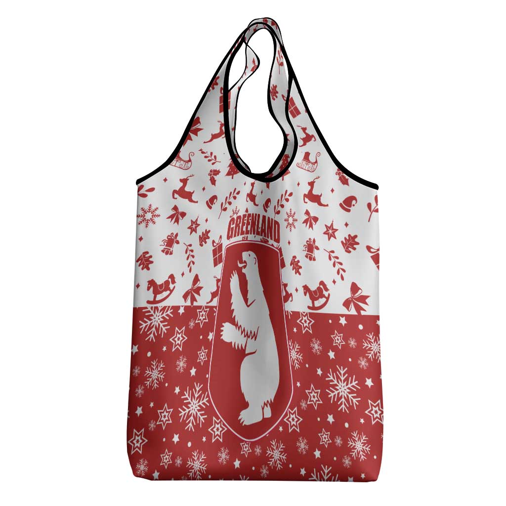 Greenland Christmas Grocery Bag Land of Ice Heart of Fire - Wonder Print Shop