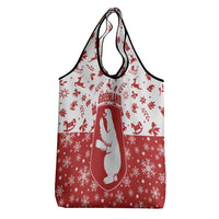 Greenland Christmas Grocery Bag Land of Ice Heart of Fire - Wonder Print Shop