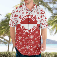 Greenland Christmas Hawaiian Shirt Land of Ice Heart of Fire - Wonder Print Shop