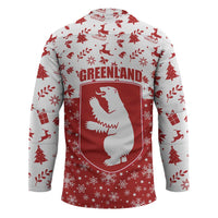 Greenland Christmas Hockey Jersey Land of Ice Heart of Fire - Wonder Print Shop