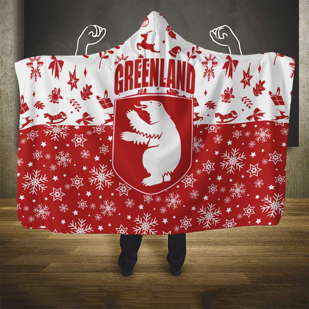 Greenland Christmas Hooded Blanket Land of Ice Heart of Fire - Wonder Print Shop