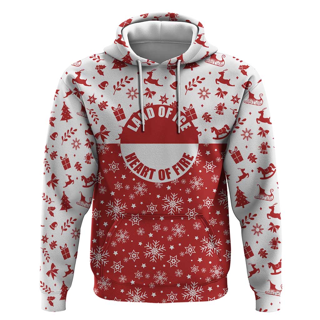 Greenland Christmas Hoodie Land of Ice Heart of Fire - Wonder Print Shop