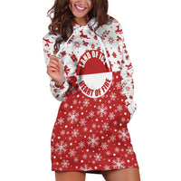Greenland Christmas Hoodie Dress Land of Ice Heart of Fire - Wonder Print Shop