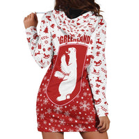 Greenland Christmas Hoodie Dress Land of Ice Heart of Fire - Wonder Print Shop