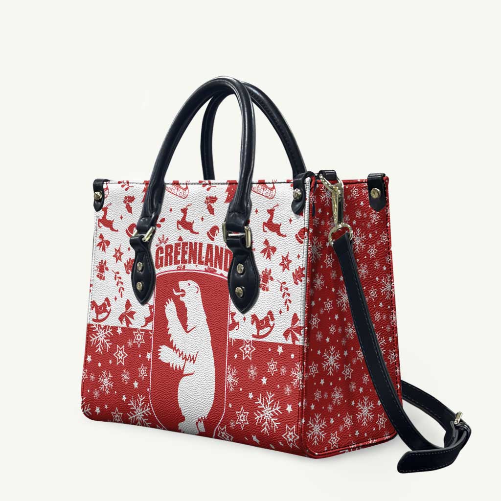Greenland Christmas Leather Bag Land of Ice Heart of Fire - Wonder Print Shop