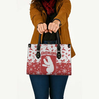 Greenland Christmas Leather Bag Land of Ice Heart of Fire - Wonder Print Shop