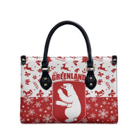 Greenland Christmas Leather Bag Land of Ice Heart of Fire - Wonder Print Shop