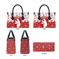 Greenland Christmas Leather Bag Land of Ice Heart of Fire - Wonder Print Shop