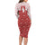 Greenland Christmas Long Sleeve Bodycon Dress Land of Ice Heart of Fire - Wonder Print Shop