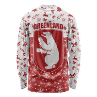 Greenland Christmas Long Sleeve Shirt Land of Ice Heart of Fire - Wonder Print Shop