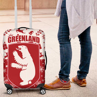 Greenland Christmas Luggage Cover Land of Ice Heart of Fire - Wonder Print Shop