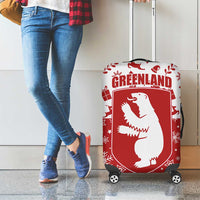 Greenland Christmas Luggage Cover Land of Ice Heart of Fire - Wonder Print Shop
