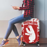 Greenland Christmas Luggage Cover Land of Ice Heart of Fire - Wonder Print Shop