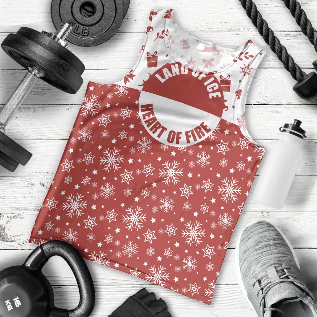 Greenland Christmas Men Tank Top Land of Ice Heart of Fire - Wonder Print Shop