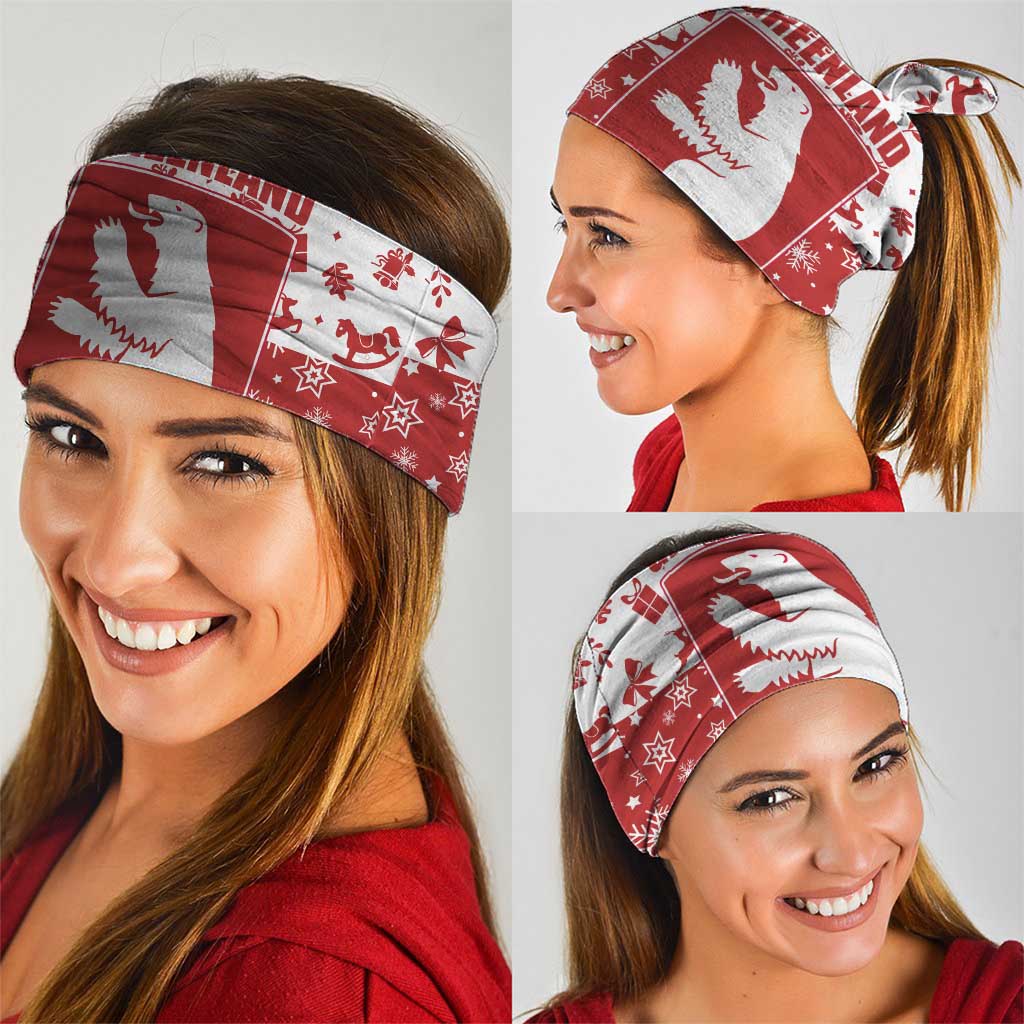 Greenland Christmas Neck Gaiter Land of Ice Heart of Fire - Wonder Print Shop