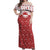 Greenland Christmas Off Shoulder Maxi Dress Land of Ice Heart of Fire - Wonder Print Shop