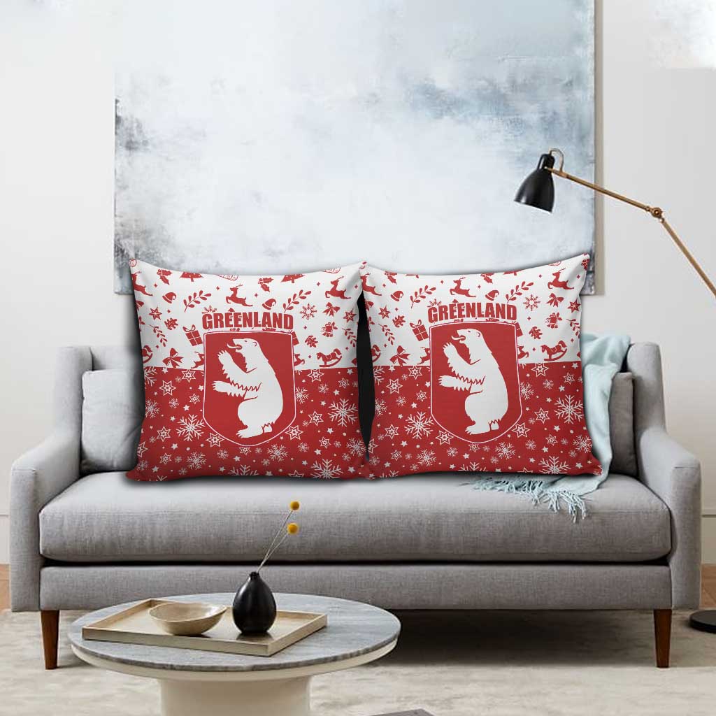 Greenland Christmas Pillow Cover Land of Ice Heart of Fire - Wonder Print Shop