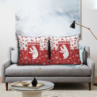 Greenland Christmas Pillow Cover Land of Ice Heart of Fire - Wonder Print Shop