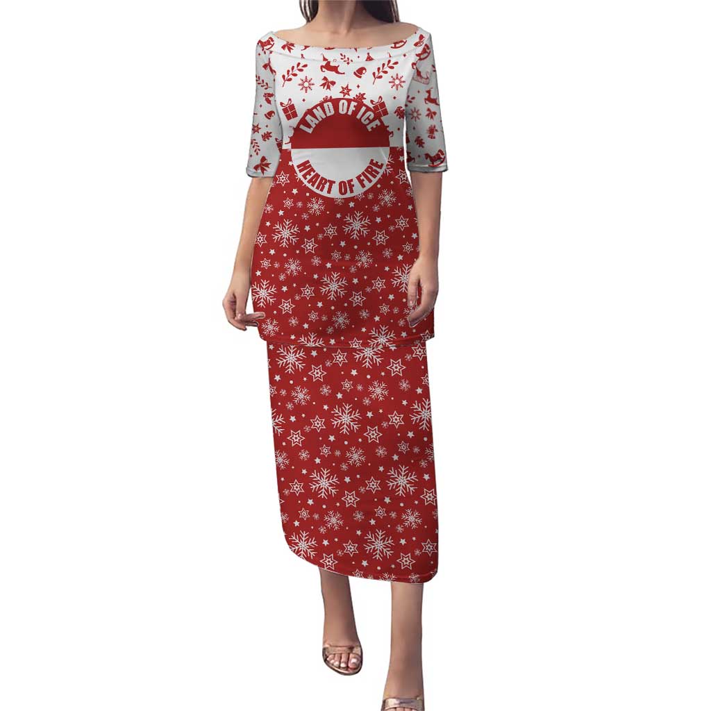 Greenland Christmas Puletasi Land of Ice Heart of Fire - Wonder Print Shop