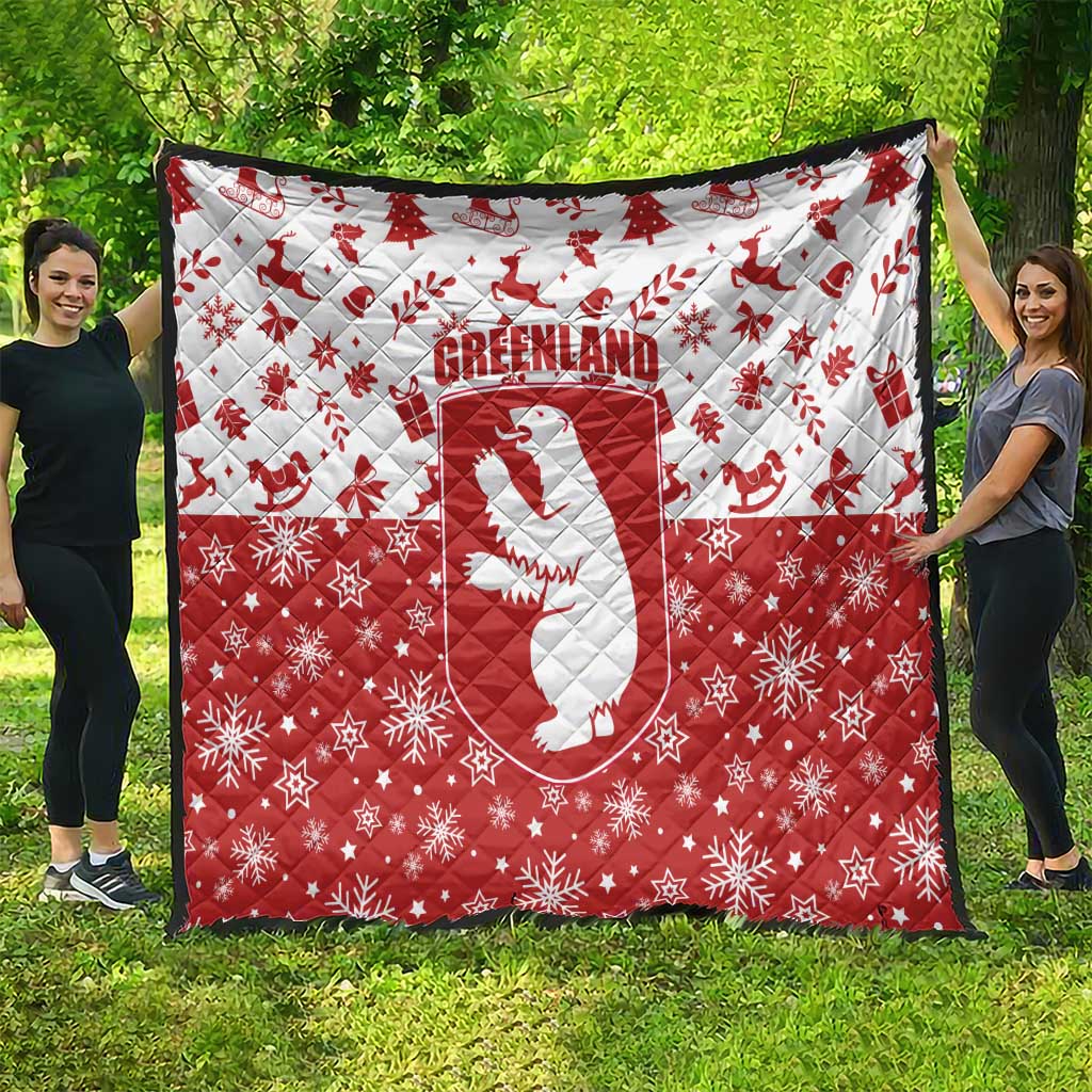 Greenland Christmas Quilt Land of Ice Heart of Fire - Wonder Print Shop