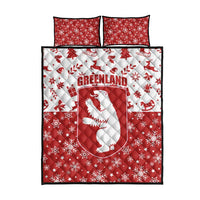 Greenland Christmas Quilt Bed Set Land of Ice Heart of Fire - Wonder Print Shop