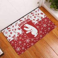 Greenland Christmas Rubber Doormat Land of Ice Heart of Fire - Wonder Print Shop