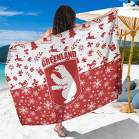Greenland Christmas Sarong Land of Ice Heart of Fire - Wonder Print Shop