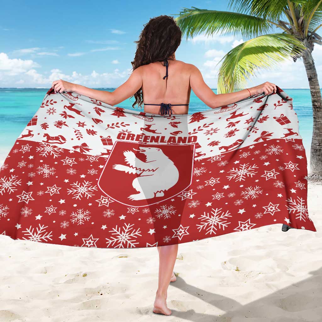 Greenland Christmas Sarong Land of Ice Heart of Fire - Wonder Print Shop