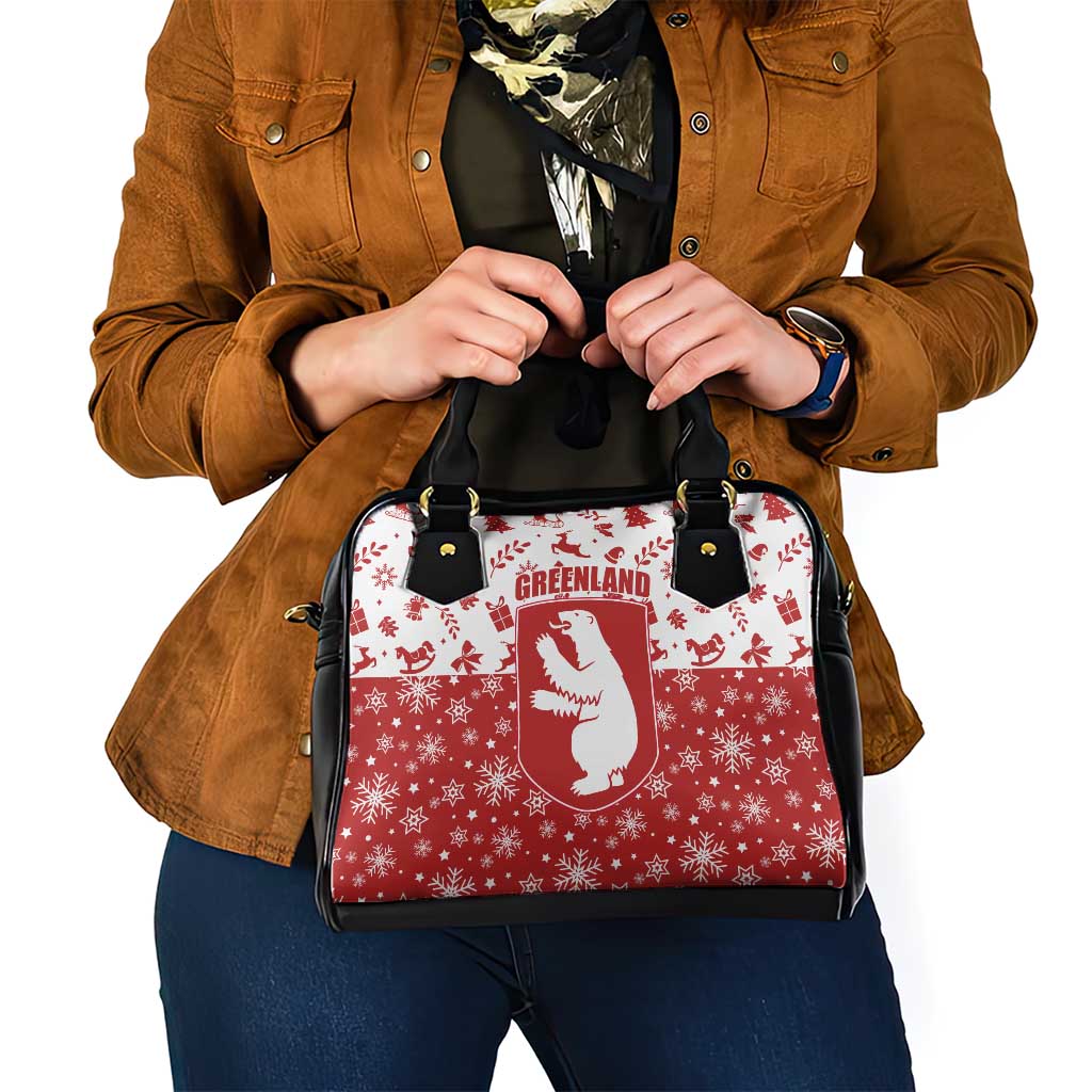 Greenland Christmas Shoulder Handbag Land of Ice Heart of Fire - Wonder Print Shop