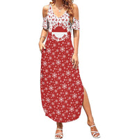 Greenland Christmas Summer Maxi Dress Land of Ice Heart of Fire - Wonder Print Shop