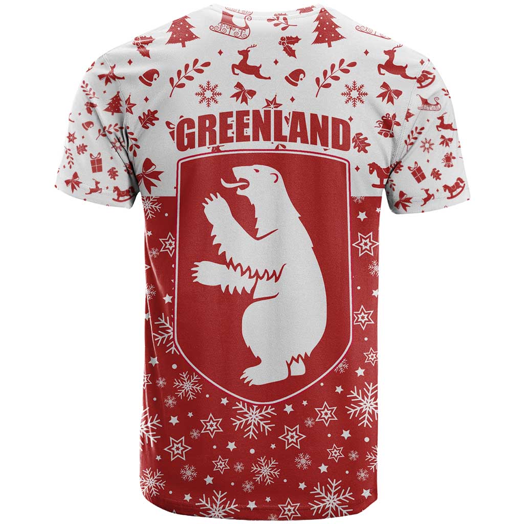 Greenland Christmas T Shirt Land of Ice Heart of Fire - Wonder Print Shop