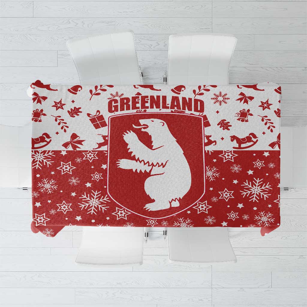 Greenland Christmas Tablecloth Land of Ice Heart of Fire - Wonder Print Shop