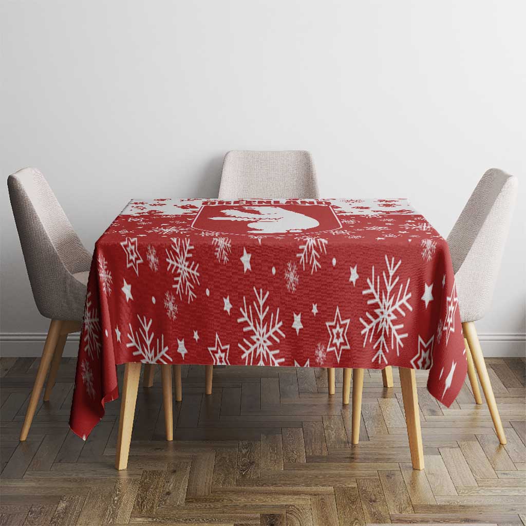 Greenland Christmas Tablecloth Land of Ice Heart of Fire - Wonder Print Shop