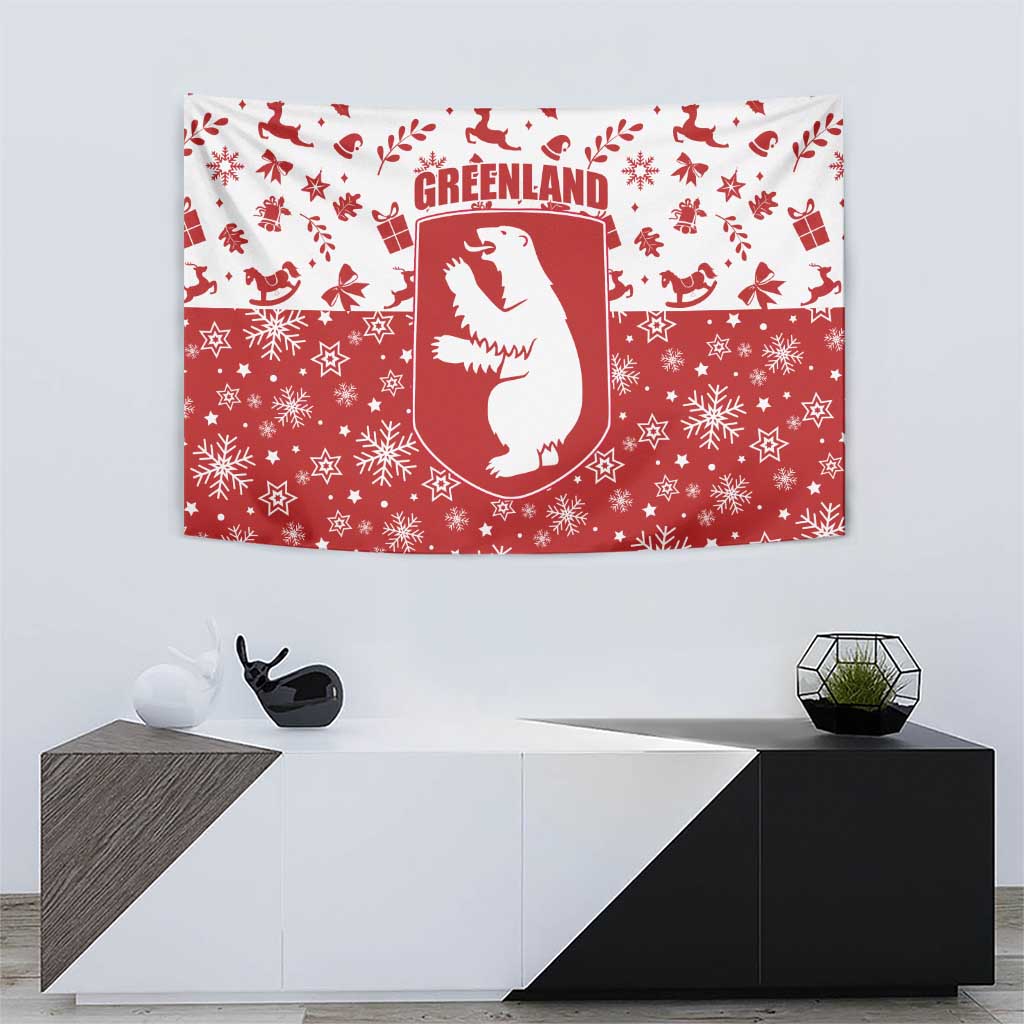 Greenland Christmas Tapestry Land of Ice Heart of Fire - Wonder Print Shop