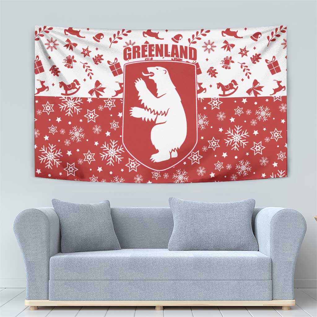 Greenland Christmas Tapestry Land of Ice Heart of Fire - Wonder Print Shop