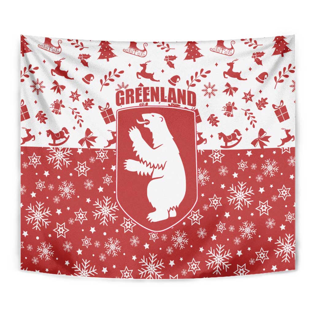 Greenland Christmas Tapestry Land of Ice Heart of Fire - Wonder Print Shop