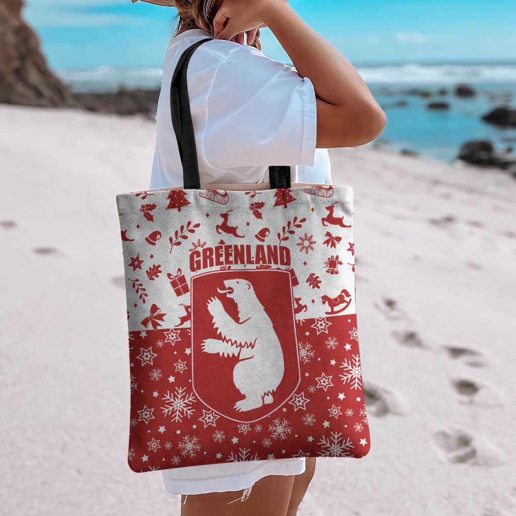 Greenland Christmas Tote Bag Land of Ice Heart of Fire - Wonder Print Shop