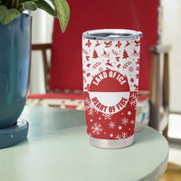 Greenland Christmas Tumbler Cup Land of Ice Heart of Fire - Wonder Print Shop