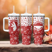 Greenland Christmas Tumbler With Handle Land of Ice Heart of Fire - Wonder Print Shop