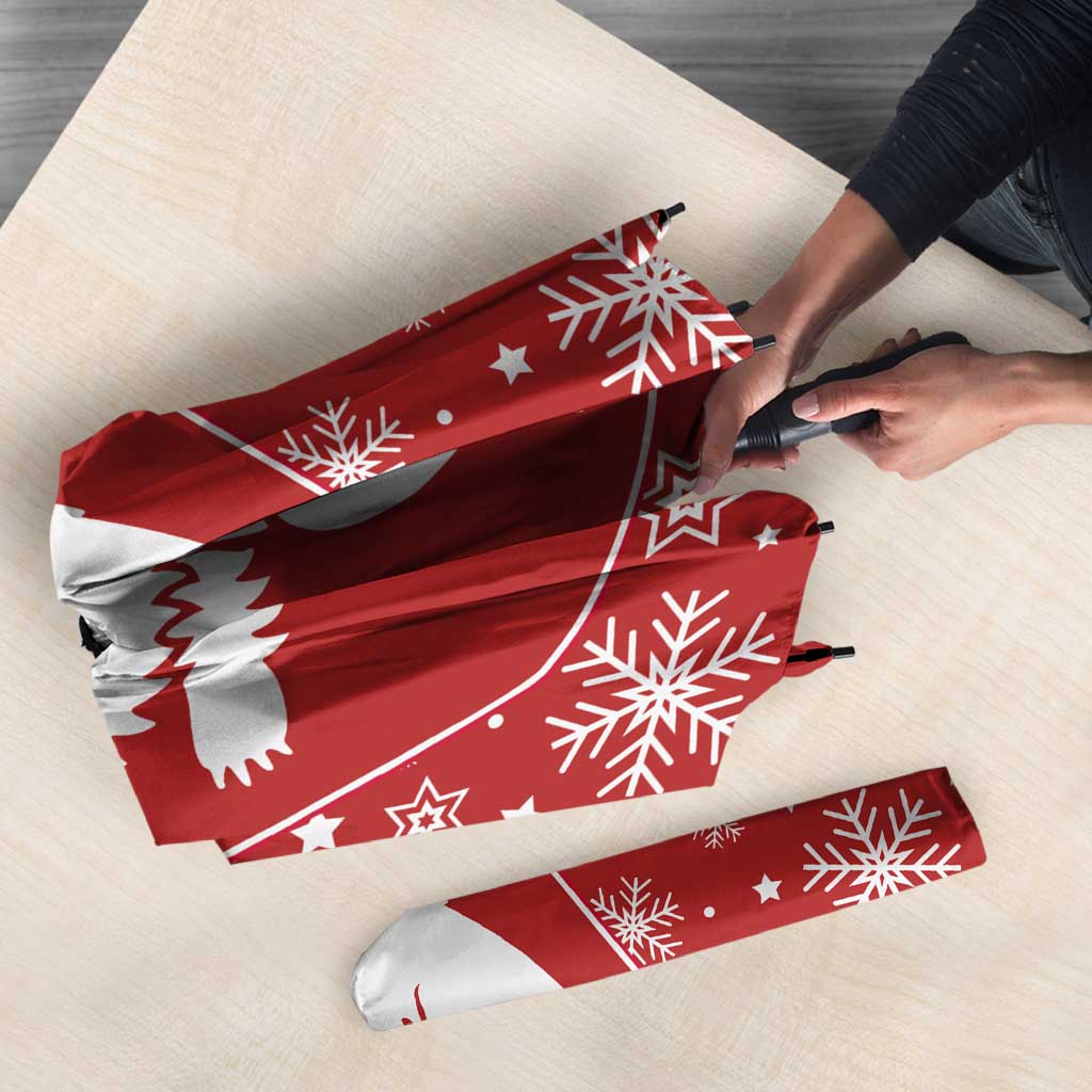 Greenland Christmas Umbrella Land of Ice Heart of Fire - Wonder Print Shop