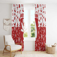 Greenland Christmas Window Curtain Land of Ice Heart of Fire - Wonder Print Shop