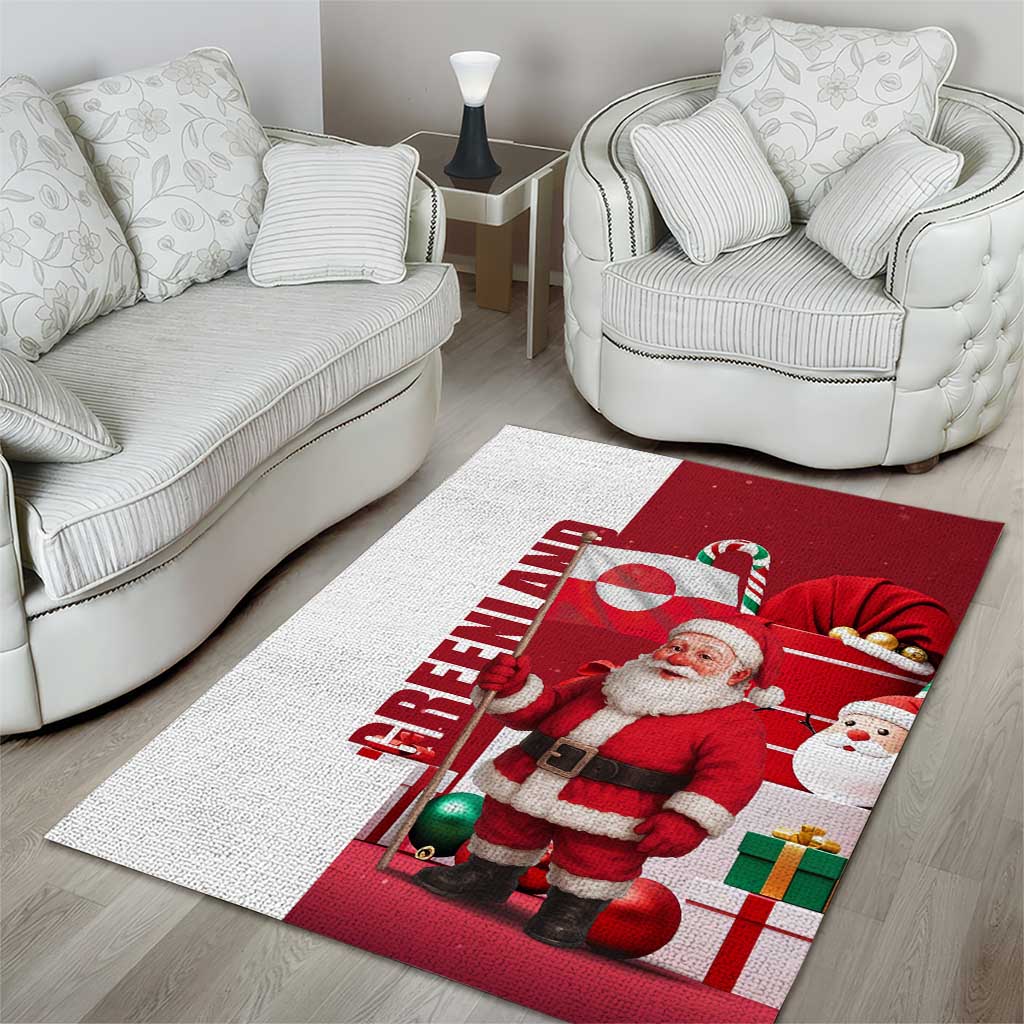 Greenland Santa Christmas Area Rug Nordic Holiday Pride Design - Wonder Print Shop
