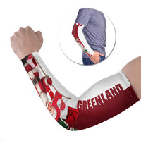 Greenland Santa Christmas Arm Sleeves Nordic Holiday Pride Design - Wonder Print Shop